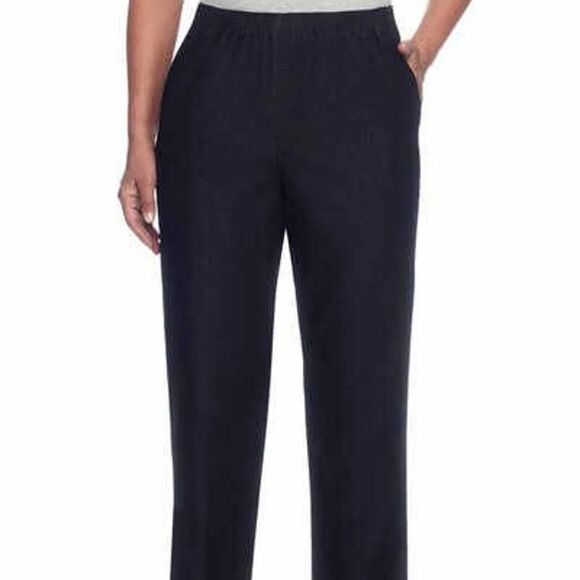 Alfred Dunner Classics Proportioned Short Pull-On Pants Size 10 Navy NWT - Picture 1 of 12